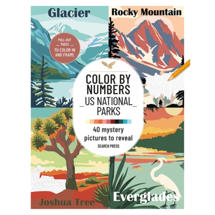 Color By Numbers: Us National Parks -