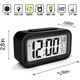 Digitális ébresztőóra elemmel, nagy LED kijelzővel, szundi funkcióval, hőmérséklet kijelzéssel, modern designnal design