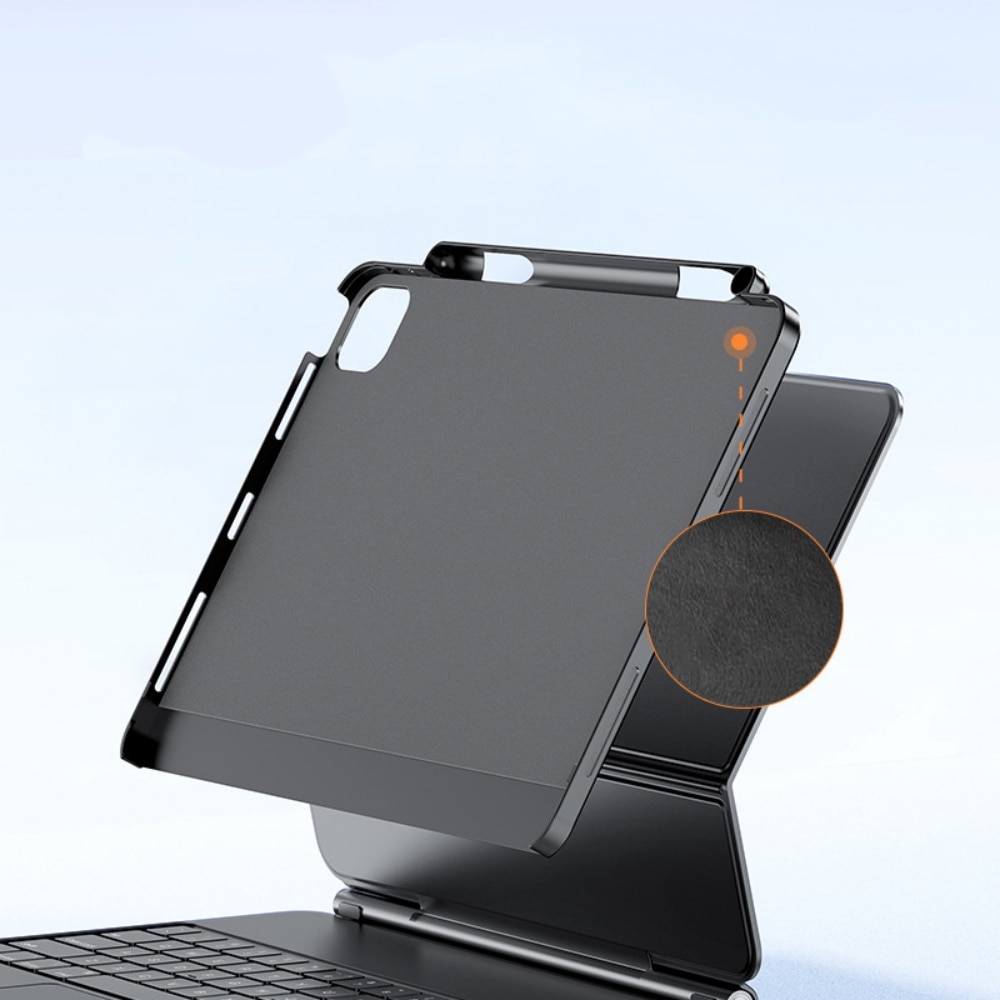 Husa de protectie pentru iPad Pro 11 (24-25) M4/M5, cu fixare magnetica, suport, subtire si usoara, rezistenta la zgarieturi, portabila, cu compartiment pentru creion, negru