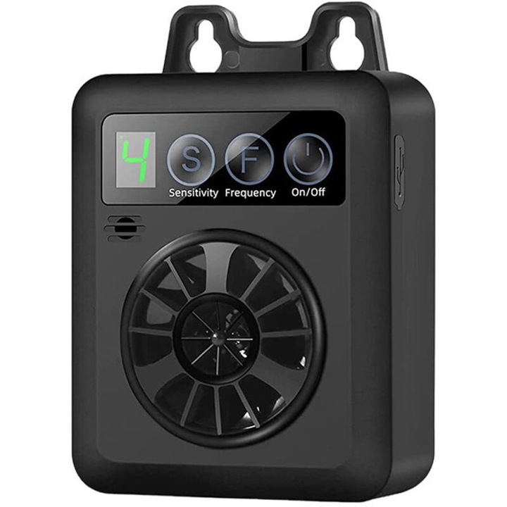 Dispozitiv anti-latrat, control imbunatatit pentru caini, 4 niveluri de sensibilitate, reincarcabil, waterproof IP45