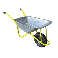 Roaba metalica 85 litri MESTERINO TOOLS MT-WB5009, din otel galvanizat, capacitate de incarcare 150kg, cu roata pneumatica 4.00-8