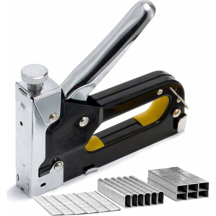 Capsator 3-in-1, 900 agrafe, pentru lemn si tapiterie