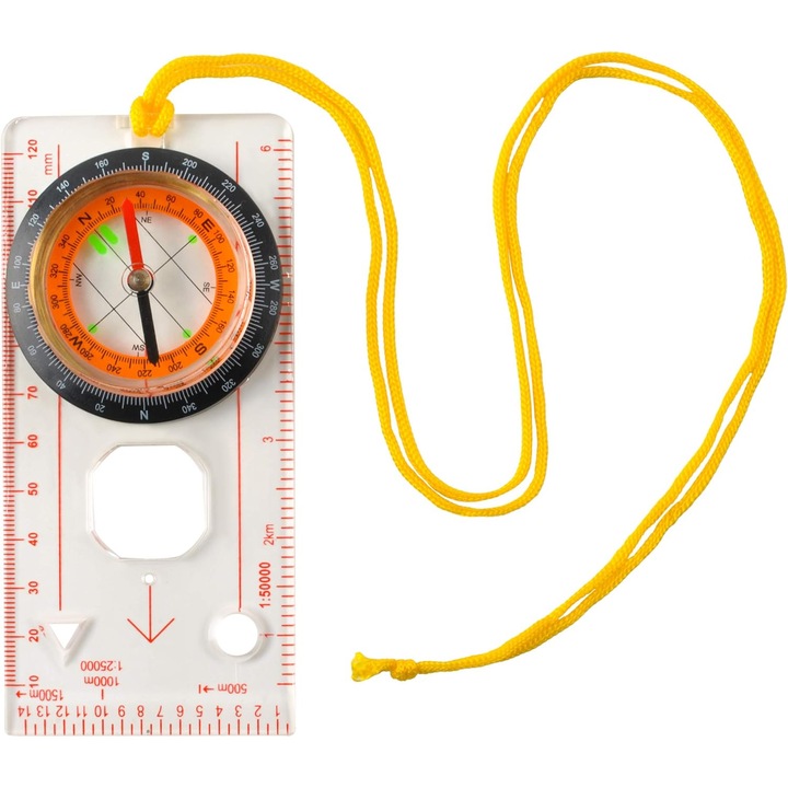 Busola profesionala pentru orientare si drumetii montane, instrument precis de navigatie pentru camping trekking si supravietuire, accesoriu durabil si usor de citit