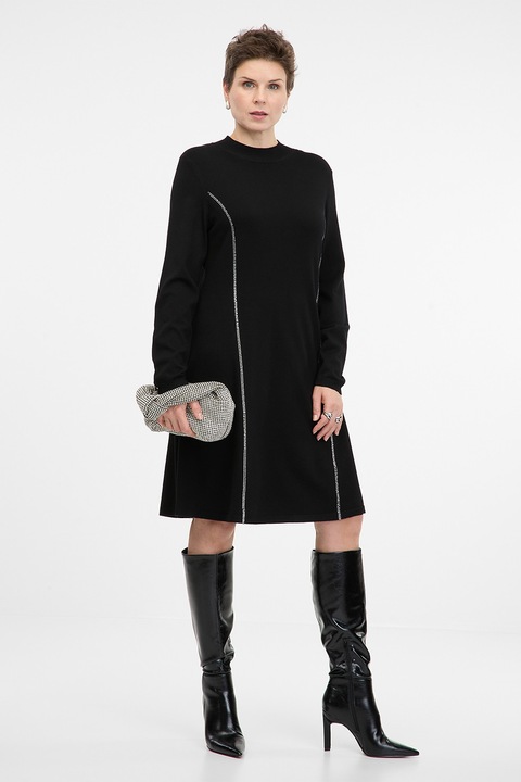 Orsay, Rochie evazata cu cristale, Negru