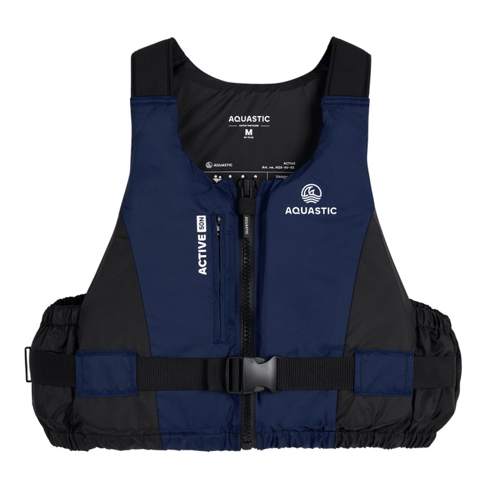 Kamizela de salvare AQUASTIC Active 50N, granat, S, pentru sporturi acvatice