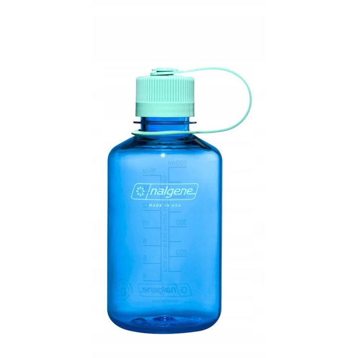 Bidon Nalgene Narrow Mouth 0,5L, Tritan Sustain, rezistent la impact, fara BPA, 8x18cm
