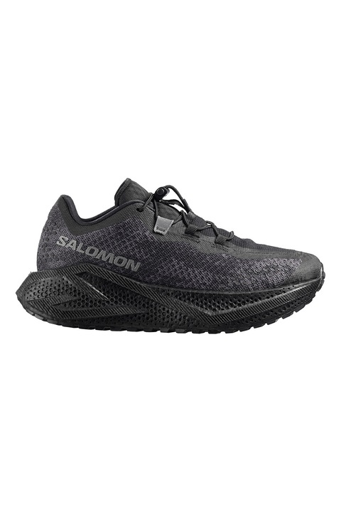 Salomon, Pantofi Aero Glide 4 GRVL pentru alergare, Negru/Violet prafuit