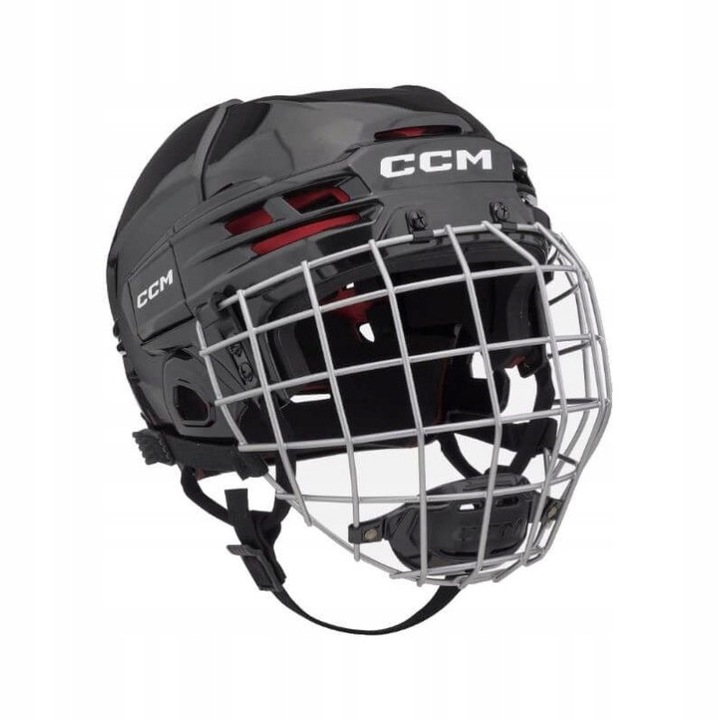 Casca protectie sport CCM Tacks 70 Combo, neagra, 52.5-57 cm