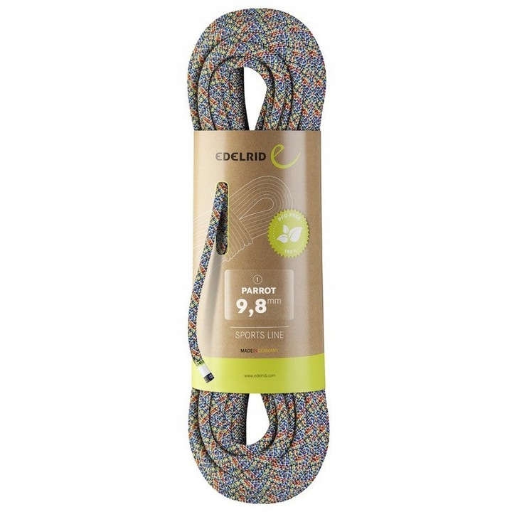 Coarda de escalada Edelrid Parrot, 9.8 mm, 60 m, gri