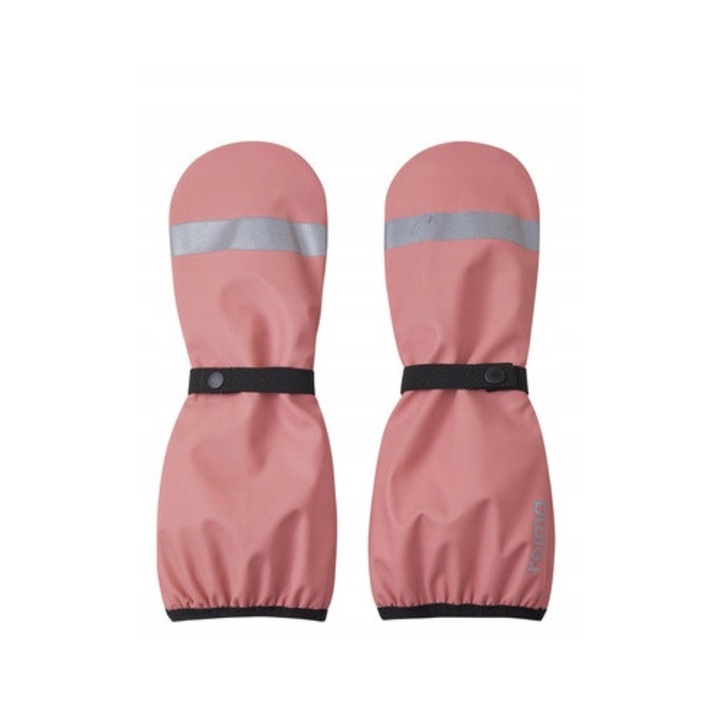Manusi copii Reima Puro, impermeabile, roz blush, 100% poliester reciclabil, cu elemente reflectorizante
