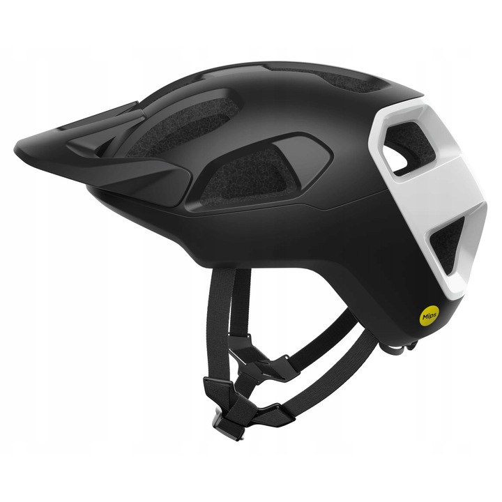 POC Cularis védősisak, L 59-62, Uranium Black Matt/Hydrogen White, 360 fokos állítórendszer, MIPS Air Node