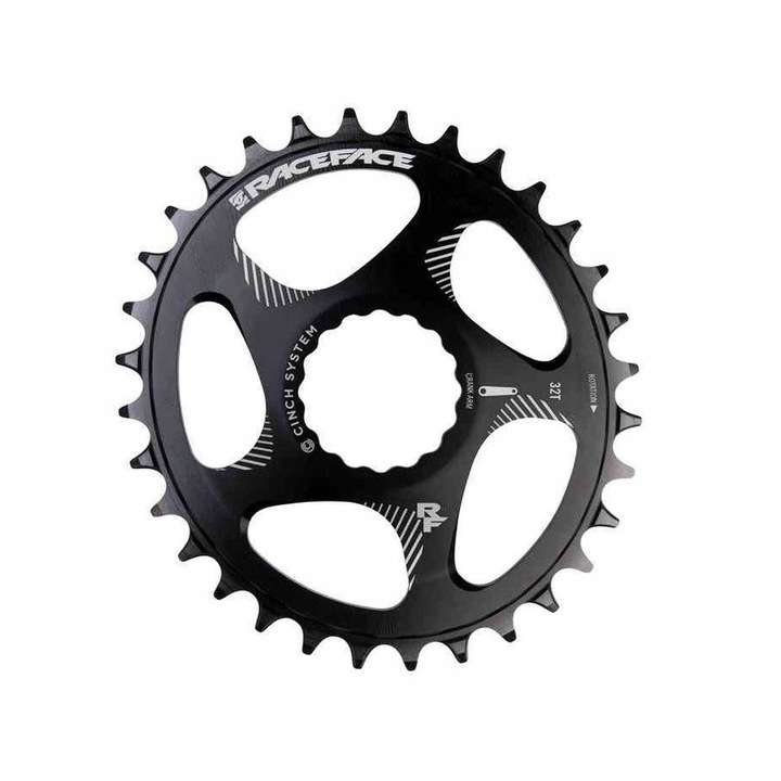 Disc oval 30T Race Face, montare directa, 10/11/12 viteze, aluminiu 7075, negru