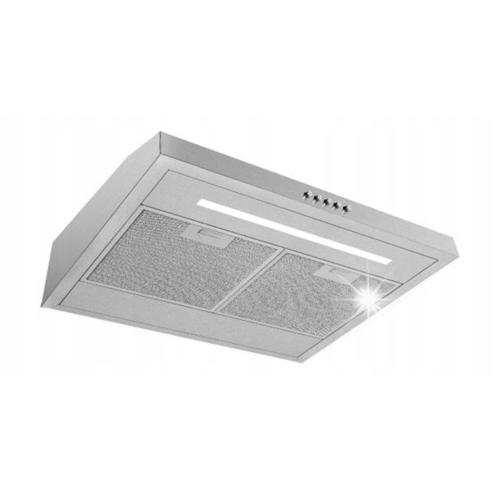 Hota VDB FIT 60 Inox, 176 m3/h, 63 dB, 60x13,1x48,2 cm