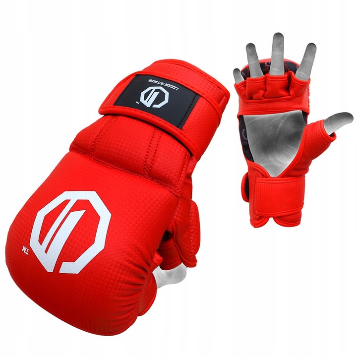 Octagon Kevlar MMA kesztyű, piros, kezdőknek és haladóknak, szett