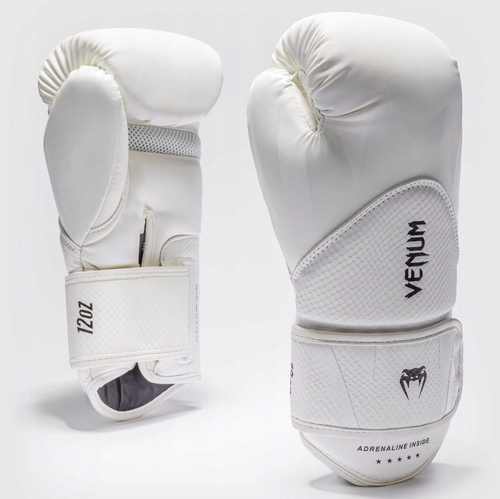 Venum Challenger 4.0 boxkesztyű, 12 oz, fekete és barna színű, boxhoz, kickboxhoz és Muay Thaihoz