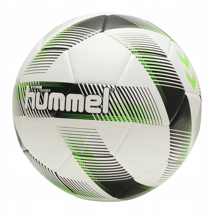 Футболна топка Hummel Storm Trainer FB бял/черен/зелен, 5