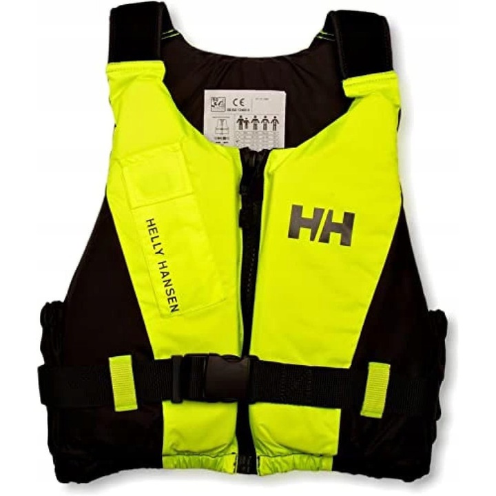 Helly Hansen Rider mentőmellény, 70-90 kg, L, sárga, 50 N felhajtóerő