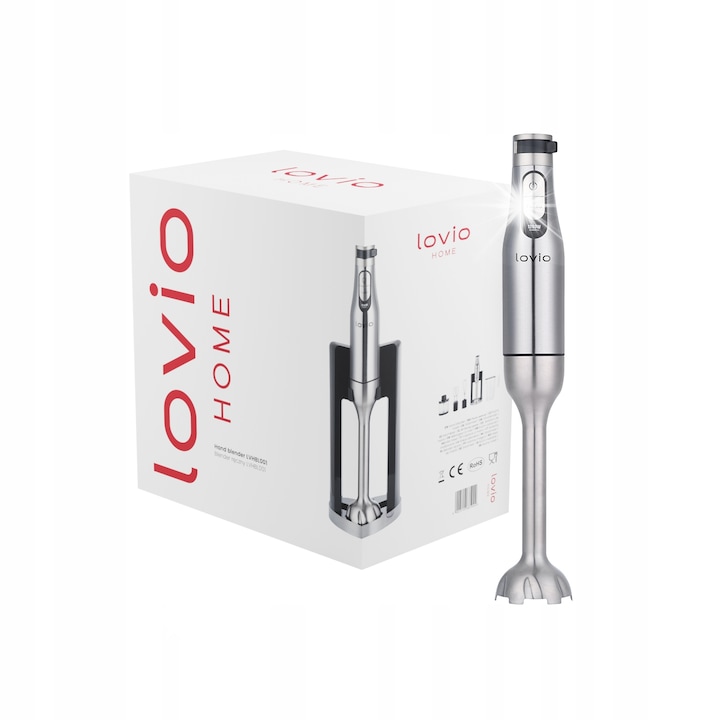 Blender vertical YoloDiem 1500W, 4 lame titan, set complet