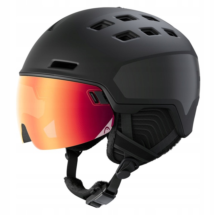 Casca de schi Head Radar Pro Black 2025, 60-63 cm, design sportiv, ventilatie reglabila, culoare neagra