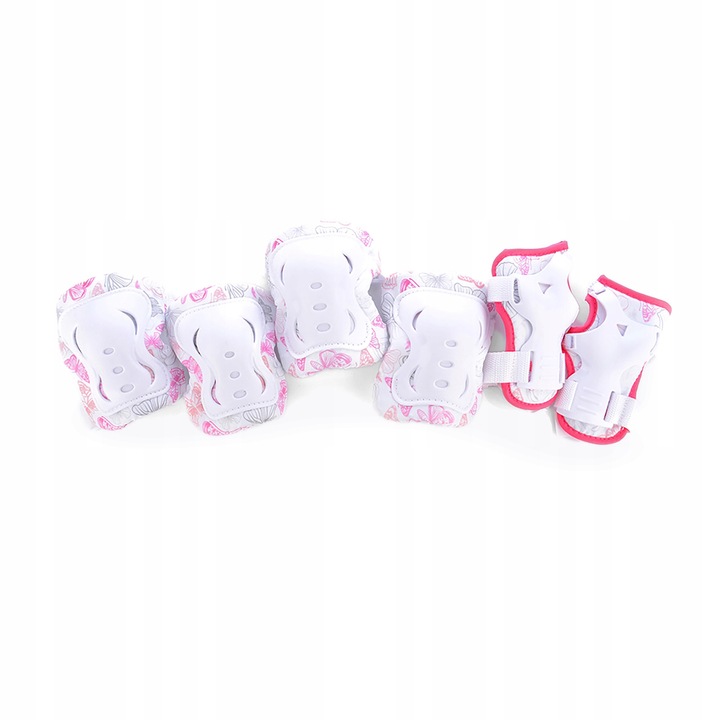 Set 3 piese protectii Tempish Stryker, roz, pentru genunchi, coate si incheieturi