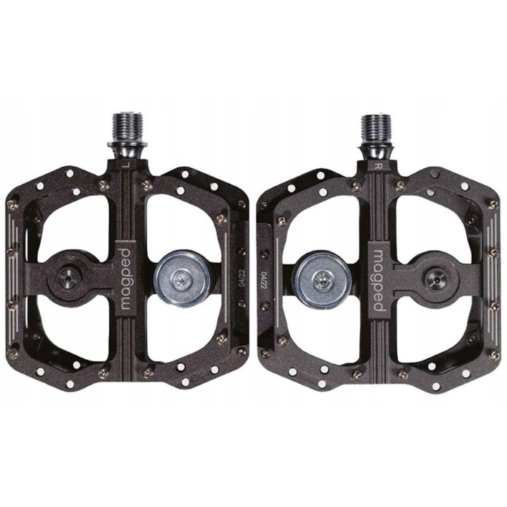 Pedale magnetice Magped ENDURO2, 150N, 108x100x16mm, negru, set complet