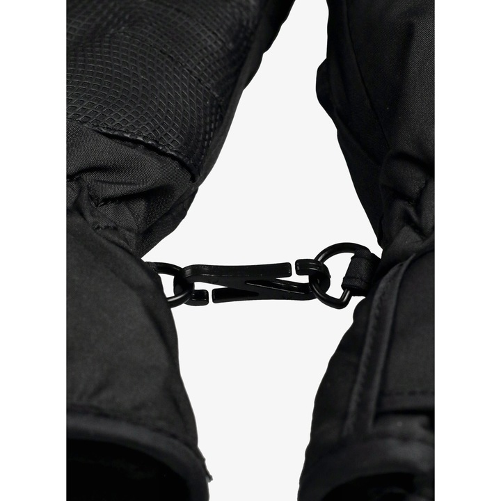 Manusi copii Ziener Loriko AS, impermeabile, calduroase, negre, marimea 4