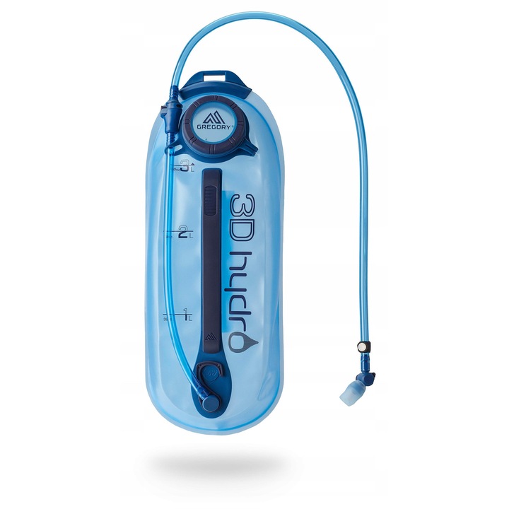 Gregory 3D Hydro Trek 3 l optikai kék hidratációs tartály, SpeedClip rögzítőrendszer, anatómiai kialakítás