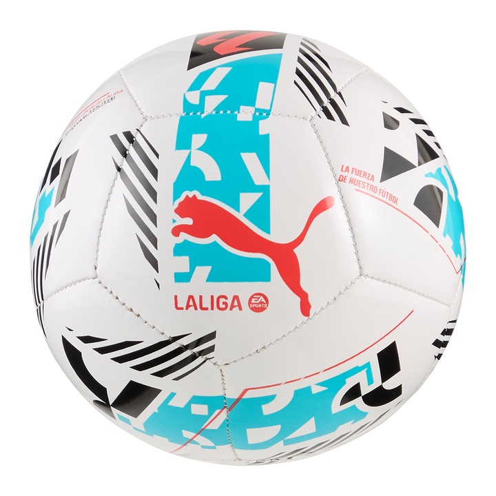 PUMA Orbita Laliga 1 mini focilabda, fehér/többszínű, 1-es méret