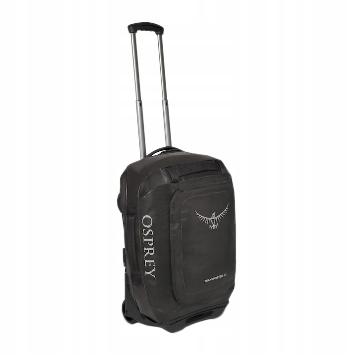 Troler Osprey Rolling Transporter 40 l, 2 roti, PFC-Free, negru, 55x36x23cm