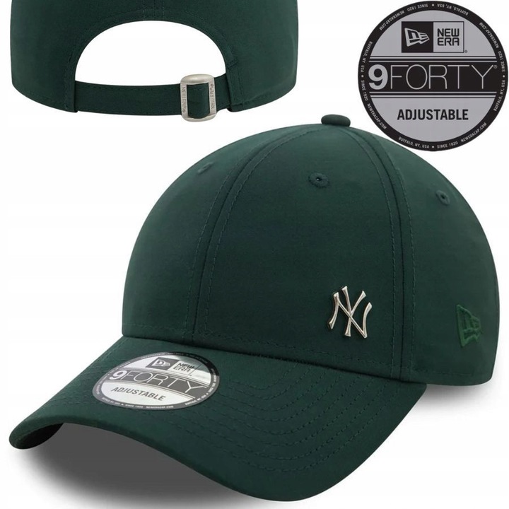 New Era Flawless 9FORTY New York Yankees sötétzöld sapka, állítható, univerzális méret