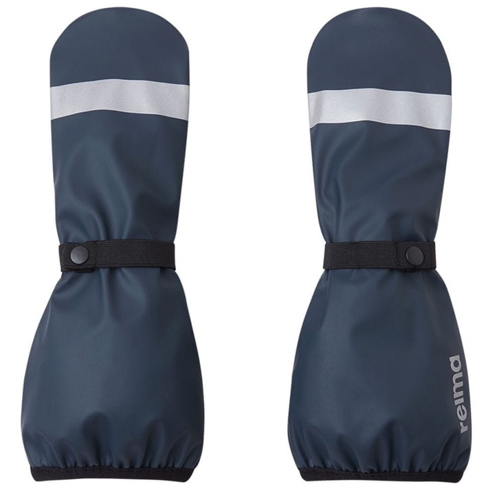 Manusi copii Reima Puro, navy, impermeabile, cu un deget, set