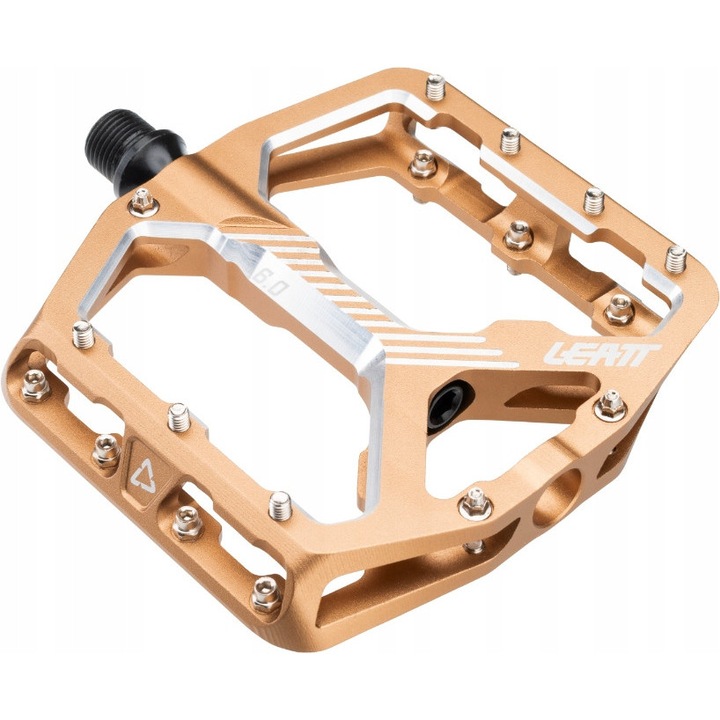 Pedale bicicleta Leatt AllMtn 6.0 Flat Wide, 114x107mm, bronz, rezistente la impact