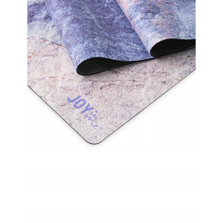 Saltea de yoga Joyinme FLOW Coated 3 mm, antiderapanta, 183x61cm, multicolor, set cu curea