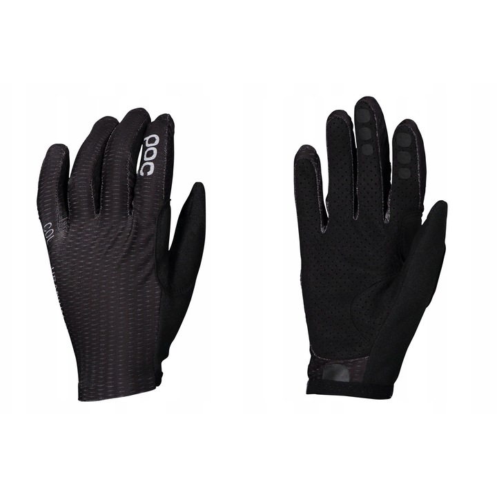 POC Savant MTB sportkesztyű, M-es, fekete, légáteresztő anyag, szilikon nyomattal