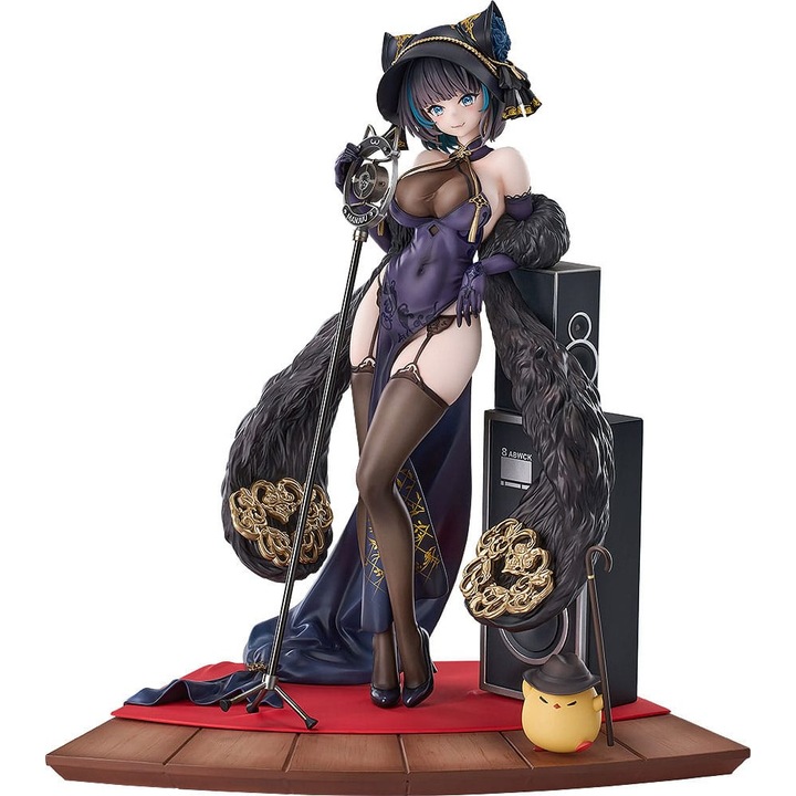 Good Smile figura, Cheshire 1/7 méretű Cait Sith Crooner jelmezben - Azur Lane, 24 cm, többszínű