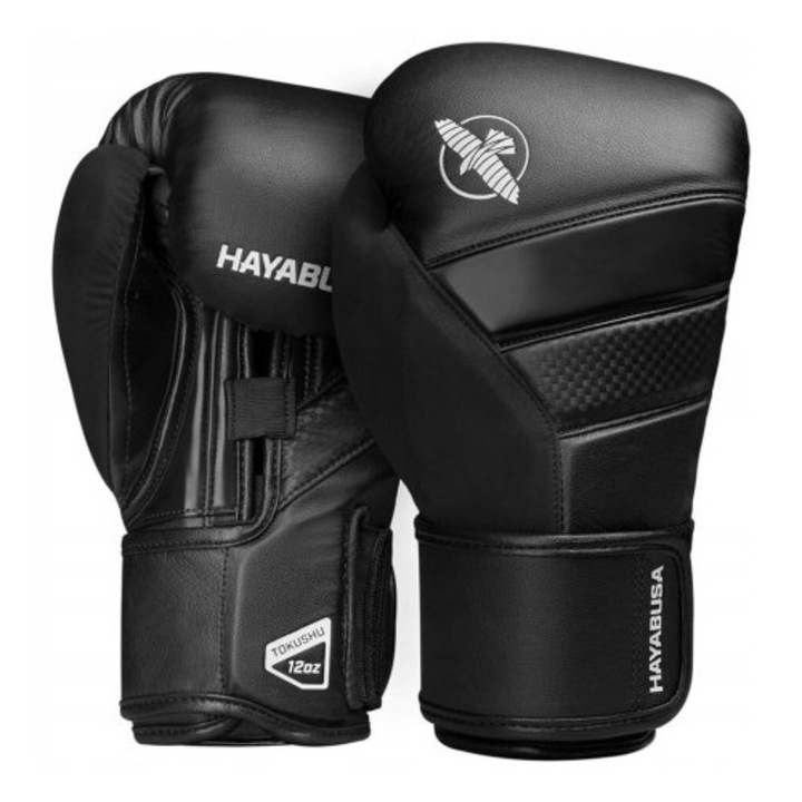 Hayabusa T3 boxkesztyű, 10 oz, fekete, Dual-X rendszer és 4x Fusion Splinting