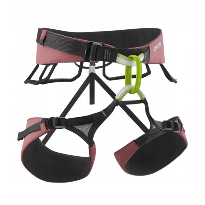 Upraza alpina Edelrid Autana S, ajustabila, cu 5 bucle pentru echipament, rosie, dimensiune S