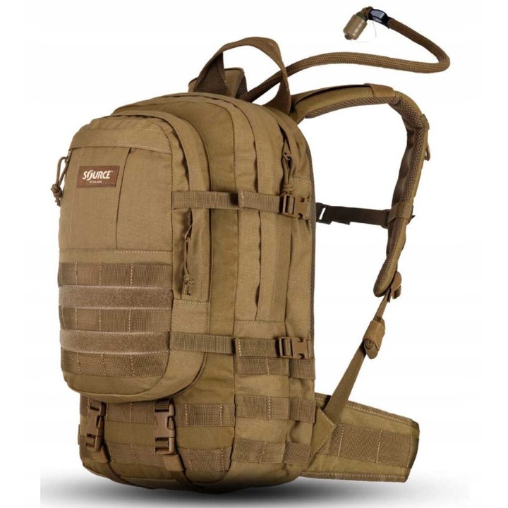 Rucsac tactic, Assault 20L, coyote, sistem MOLLE, compartiment pentru hidratare
