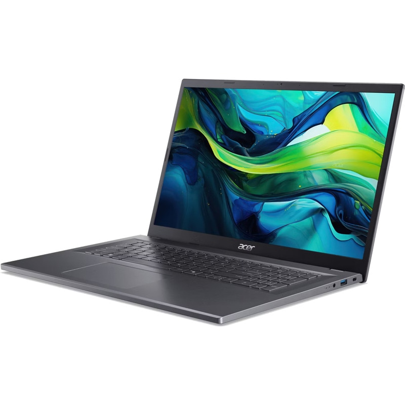 Laptop Acer Aspire 17 cu procesor Intel® Core™ 7 150U pana la 5.4 GHz, 17.3", FHD IPS, 16 GB LPDDR5, 1 TB SSD, Intel® Graphics, Windows 11 Pro, Steel Gray