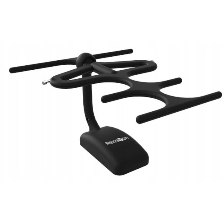 Reinston ANW01 aktív beltéri antenna, DAB+ DVB-T DVB-T2, 20 dB, fekete, 830x310x180mm