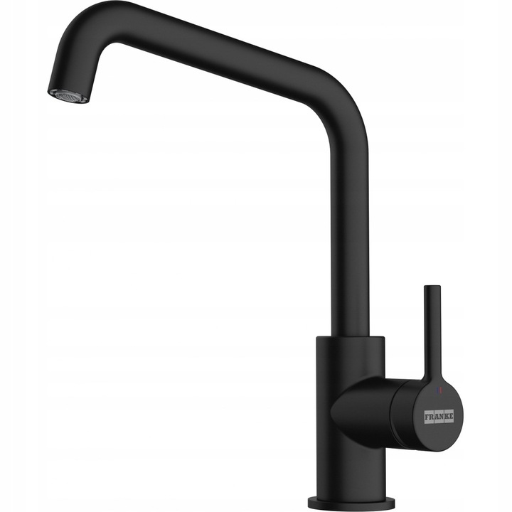 Franke Lina U konyhai csaptelep, sárgaréz, 360°-ban forgatható, matt fekete, 35mm