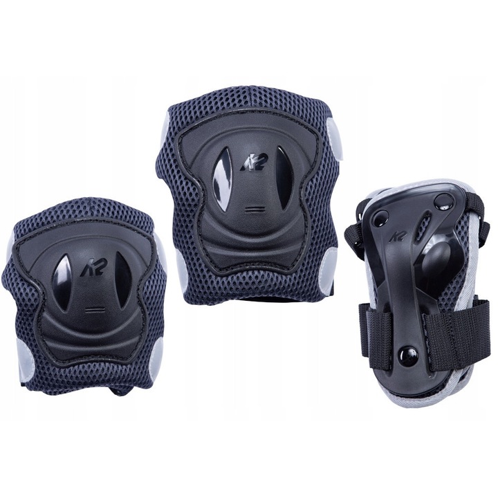 K2 Performance védőfelszerelés szett, fekete/antracit, XL, térd, könyök és csukló védelmére