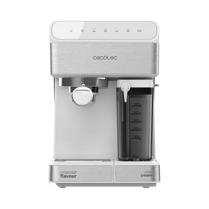Еспресо машина Cecotec Power Instant-ccino 20, 1350W, 1,4л, бяла, със сензорен екран