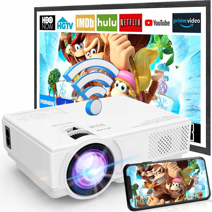 Видеопроектор Jinhoo M8-TPA, 1080P Full HD, WiFi, 20x15x8см