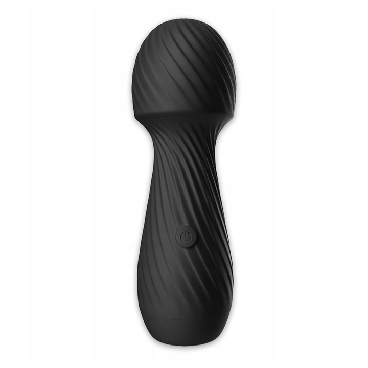 Мини вибратор Boss Series, многофункционален масажор, 9 режима на вибрация, черен, 13,5 см