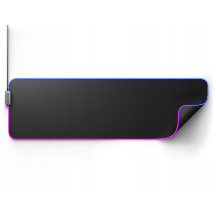 Подложка за мишка Glorious GMP 2 GLED RGB, 91x28см, черна, минималистичен дизайн