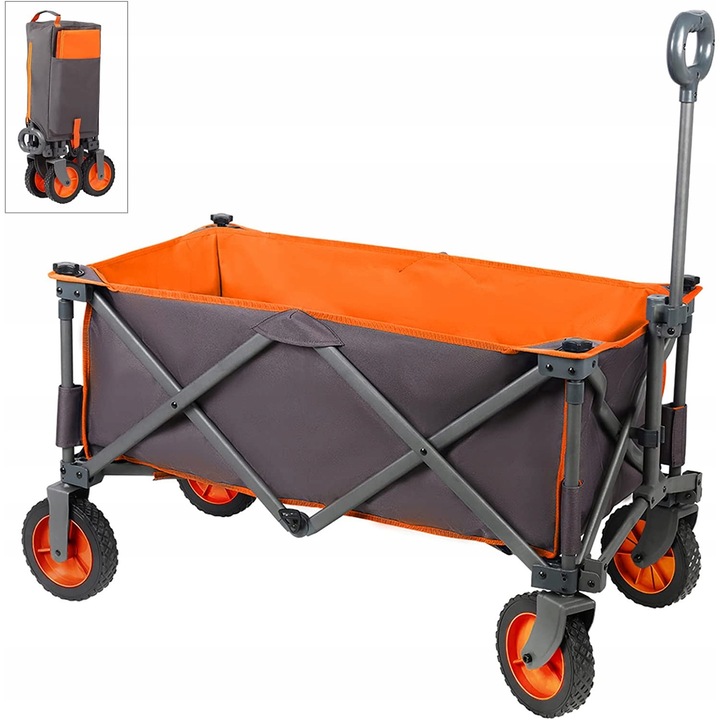 Сгъваема градинска количка Portal, капацитет 80кг, размери 89x48x30см, издръжлив материал, лесна за транспортиране