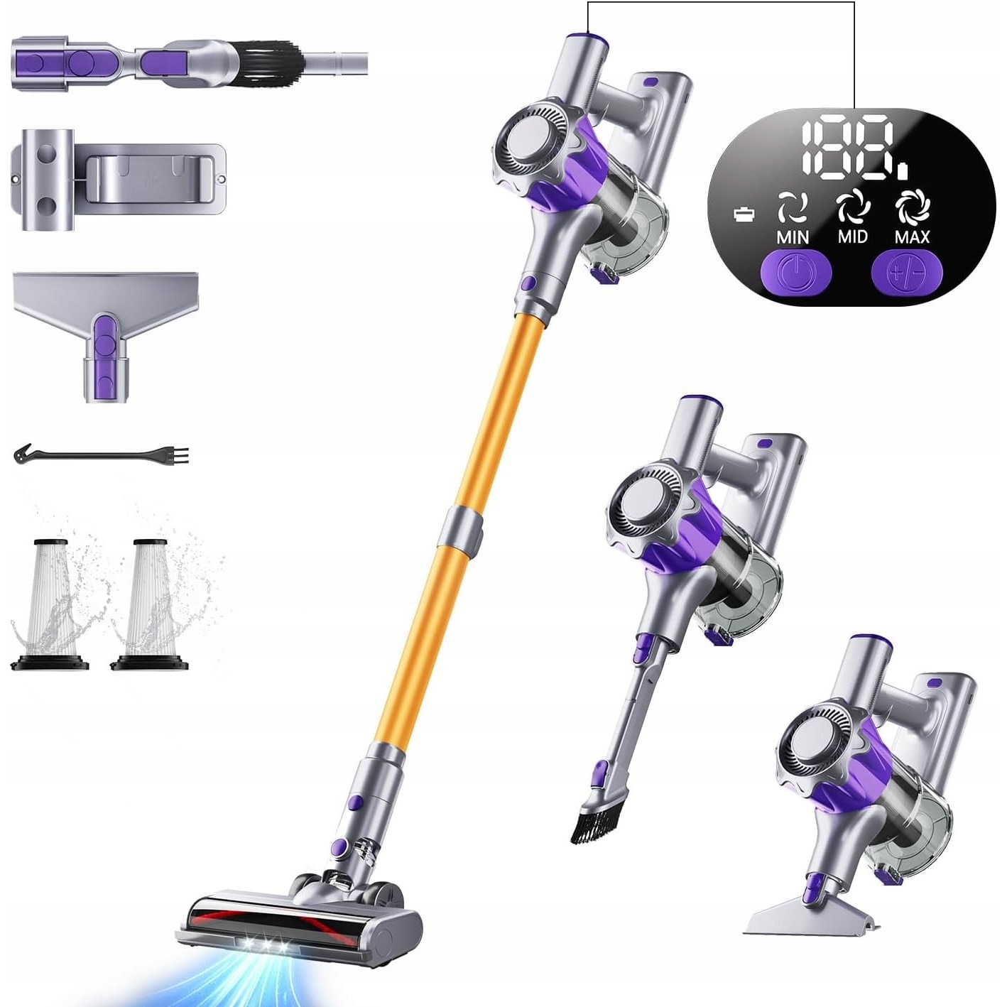 Aspirator vertical fara fir MBYULO 400W, 38KPA