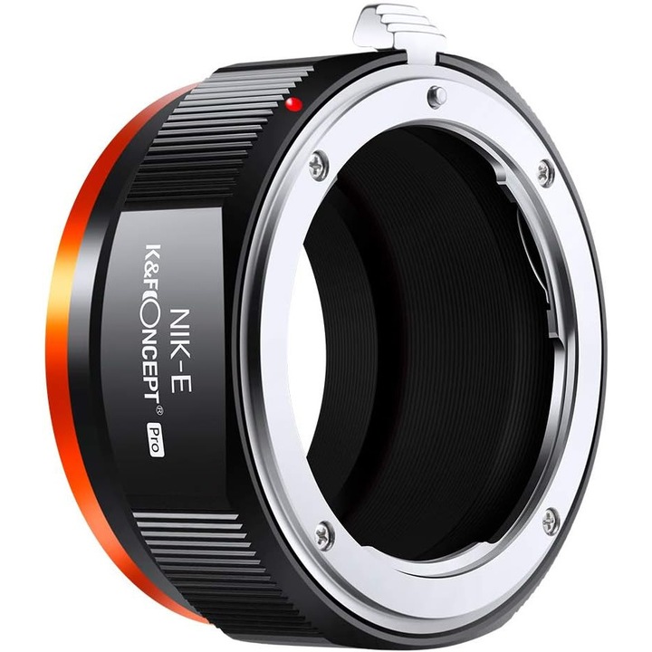 Adaptor montaj obiectiv K&F Concept M42-M4/3, manual, constructie unica, aluminiu, 4. generatia