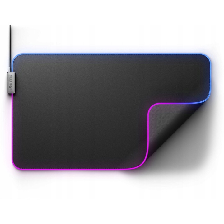 Подложка за мишка Glorious GMP 2 GLED XL RGB, 61x35cm, черна, RGB осветление